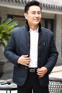 中年男士棉衣加厚保暖棉服冬季中老年人爸爸冬装外套HC165-P175图片