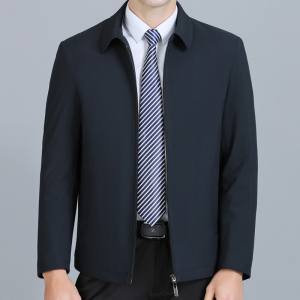 男士轻薄棉衣男冬季中年休闲翻领纯色棉服爸爸冬装外套S2035-P150图片
