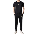 男士休闲运动套装青年夏季薄款韩版潮流帅气短袖一套AJY06-P85，男装休闲套装，电商B212（原钱塘6029）