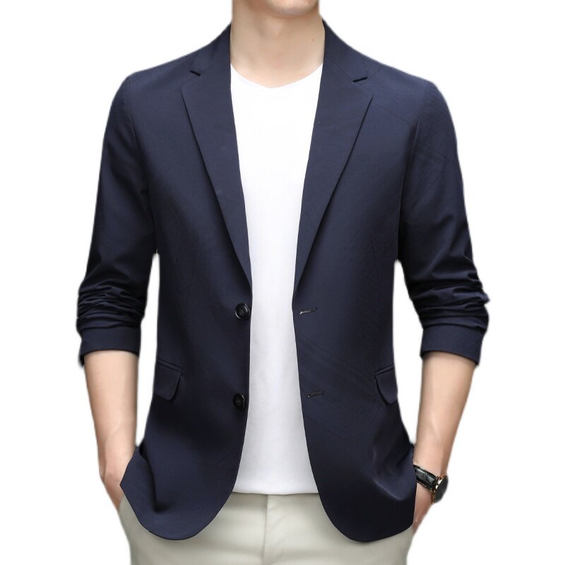 秋季新款2021中青年男士西装纯色商务休闲小西服外套AJY2202-P185,男装西服,电商B212（原钱塘6029）