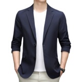 秋季新款2021中青年男士西装纯色商务休闲小西服外套AJY2202-P185，男装西服，电商B212（原钱塘6029）