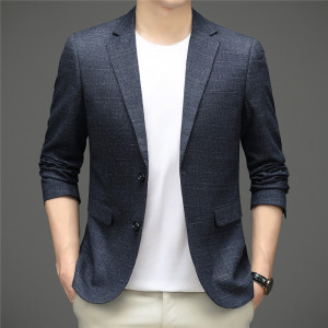 男士2021初秋纯色便服西装男西服外套修身商务休闲男YT9823-P170图片