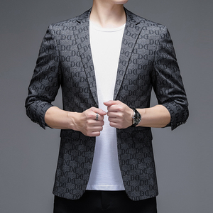 薄款春秋季西服男纯色百搭商务休闲便西西装外套KCN2276-1-P165图片