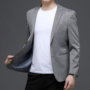 2021秋季新款男士西装外套商务休闲两粒扣西服上衣KCN2260-1