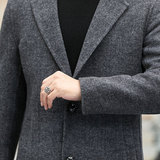 2021新款毛呢大衣中长款羊毛双面呢男士呢子冬装KCN2276-9-P360，男装毛呢大衣，电商B212（原钱塘6029）