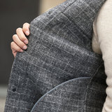 新款呢子羊毛大衣秋冬毛呢短款纯色夹克休闲外套KCN1936-8-P330，男装毛呢大衣，电商B212（原钱塘6029）