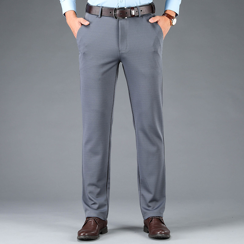 中老年男士休闲裤男宽松直筒爸爸裤子秋冬季加绒加厚长裤KZH516，男装休闲裤，电商B212（原钱塘6029）