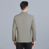 夹克男外套春秋款中年男士商务休闲翻领抗皱爸爸装上衣S662，男装夹克，电商B212（原钱塘6029）