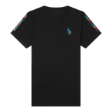 2021秋装新款字母印花男士翻领短袖T恤男POLO衫男QLM88207-P70，男装T恤，电商B212（原钱塘6029）