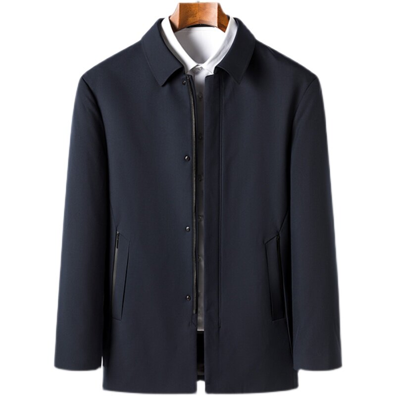 2021冬季90白鸭绒中长款中青年休闲保暖羽绒服男羽绒外套K29-P260,男装羽绒服,电商B212（原钱塘6029）
