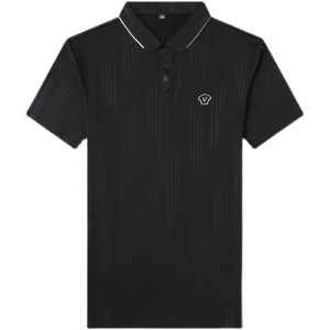 男士翻领短袖POLO衫男夏季休闲简约纯色刺绣潮流T恤QLM88128-P75图片