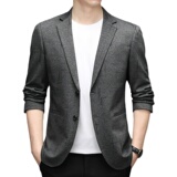 秋季男装商务休闲西服中年条纹单西外套男上衣修身ZELD3317-P160，男装西服，电商B212（原钱塘6029）