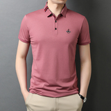 男装新款潮流POLO衫男士纯棉短袖T恤衫翻领男上衣QLM88159-P70，男装T恤，电商B212（原钱塘6029）
