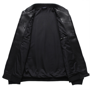 秋装新款夹克商务男装中年男士棒球服休闲上衣爸爸装JKA896图片