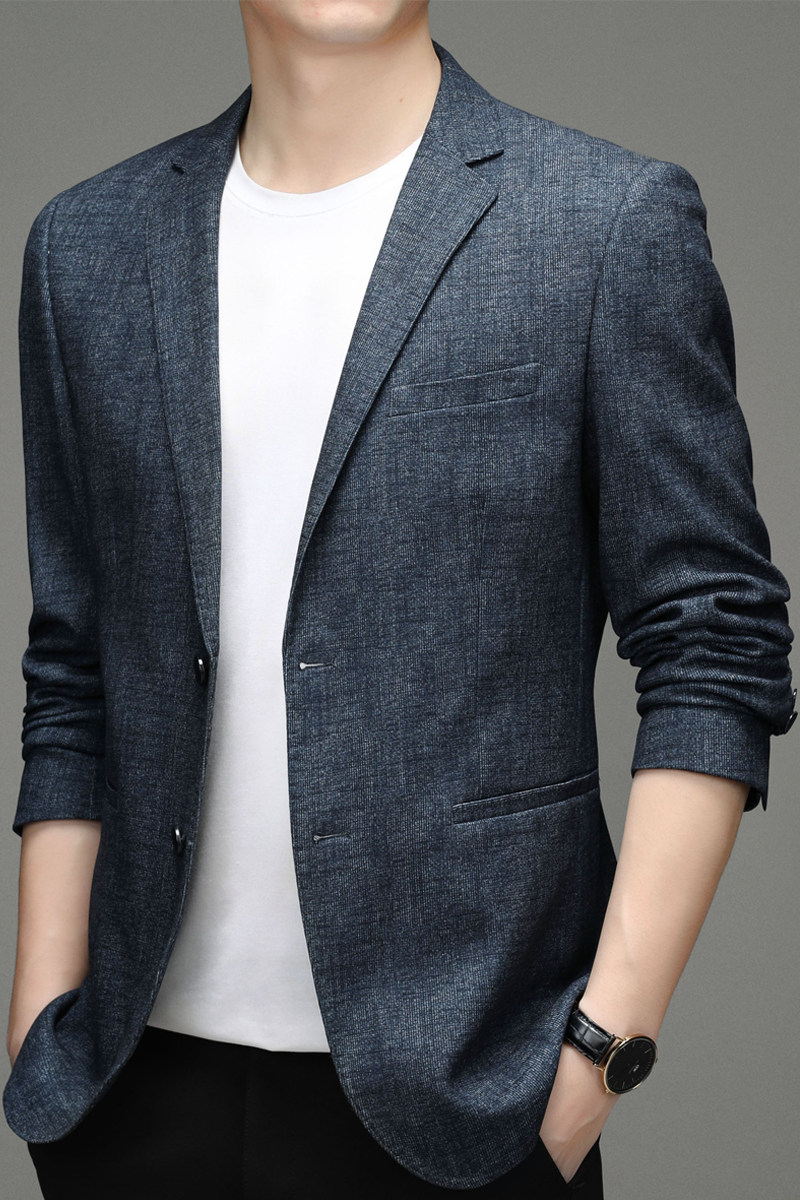 秋季男装商务休闲西服中年纯色便服单西男上衣外套ZELD3308-P160,男装西服,电商B212（原钱塘6029）