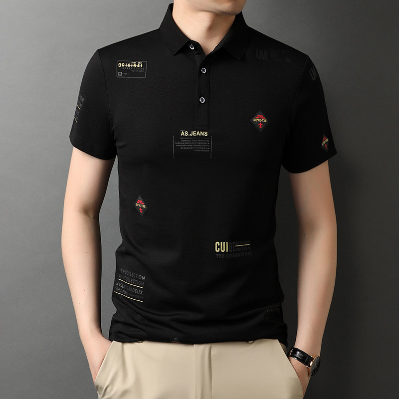 时尚短袖T恤男夏季新款中年男士休闲潮流半袖POLO衫上衣D1099-P65,男装T恤,电商B212（原钱塘6029）