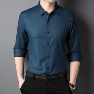 2021秋季新款休闲简约长袖衬衣男修身气质百搭潮流衬衫GR2805图片