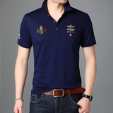 男士短袖t恤夏季中青年男士休闲宽松半袖POLO衫上衣潮流D8259-P65，男装T恤，电商B212（原钱塘6029）