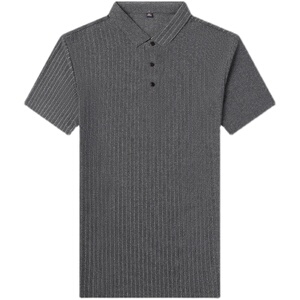 中年爸爸休闲短袖t恤男纯棉翻领POLO衫上衣夏季QLM88161-P75图片