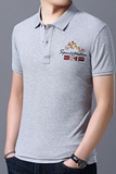 夏季纯棉短袖男士翻领T恤商务休闲刺绣POLO衫男半袖AJY2122-P55，男装T恤，电商B212（原钱塘6029）