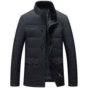 冬季爸爸棉衣男士加厚脱卸毛领休闲多口袋棉服冬装外套J909-P190图片