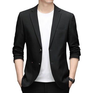 中年男装商务休闲西服纯色单西外套男上衣修身外套ZELD3305-P160图片