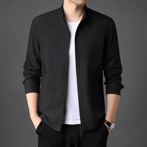 夹克外套男上衣服2021秋季新款中青年男士休闲爸爸秋装S886-P110图片