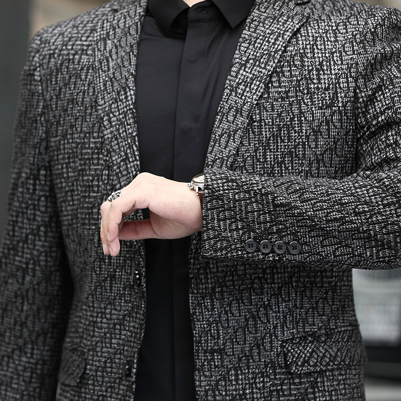 2021秋季新款修身小西服男休闲单西外套便服西装KCNA560-1-P170,男装西服,电商B212（原钱塘6029）