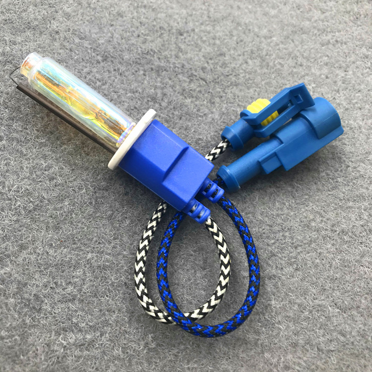 强光户外氙气灯泡h3聚光300w黄光