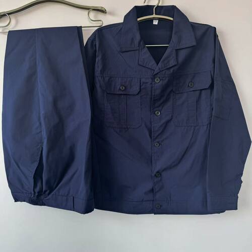 夏季薄款涤棉工作服男女套装