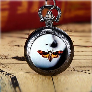 美剧汉尼拔恐怖恶搞暗黑沉默羔羊青少年怀表项链表创意个性礼物表