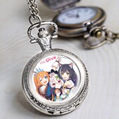 公主动漫连结Re Dive周边连接凯露复古翻盖怀表动漫挂表项链表