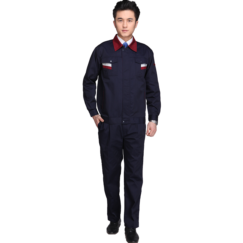 春秋長袖耐磨工作服套裝男女電焊廠服定制衣汽修服工地車間勞保服