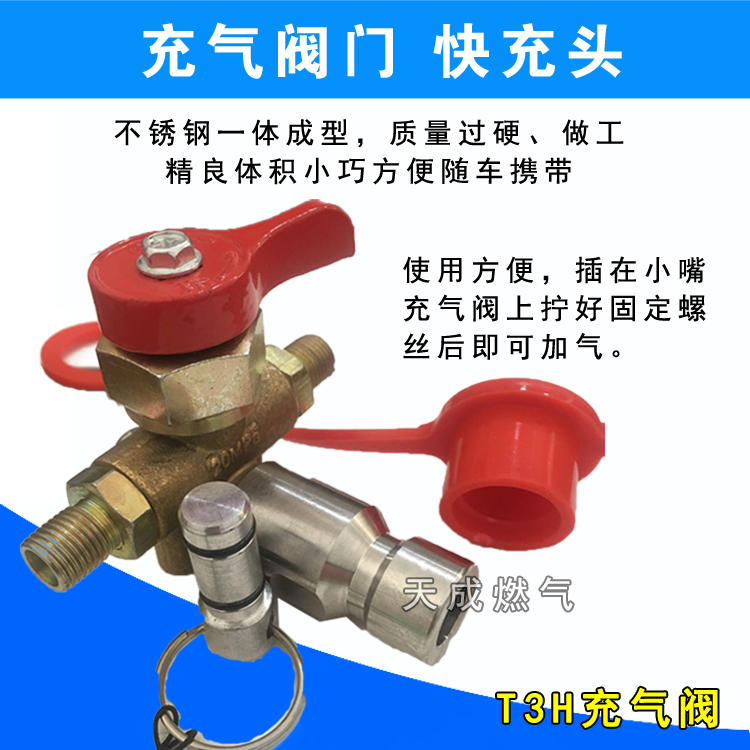 cng汽车天燃气充气阀嘴转加气站