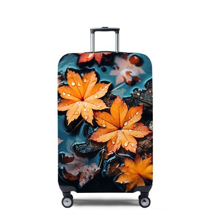 树叶7枫叶弹力箱套拉杆箱旅行旅游登机行李皮箱保护罩防尘袋耐磨
