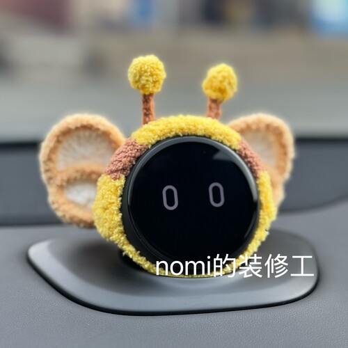 蔚来nomi帽子小蜜蜂纯手工制作适应一二三代糯米装饰可爱小众