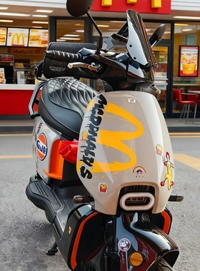 适用极核25款AE7Ez3iEZ4iEZ4EZ3麦当劳M标马里奥车身装饰车贴配件