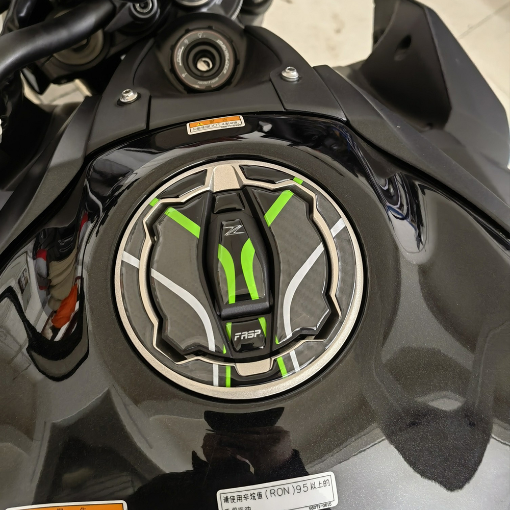 适用川崎Z900 Z650 Z400 ninja400/650改装碳钎维油箱盖贴纸贴花 摩托车/装备/配件 贴纸/贴膜 原图主图