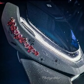 AE7车身繁花仿真桃花立体装 适用25款 饰品贴 Max AE8 极核AE4 Pro