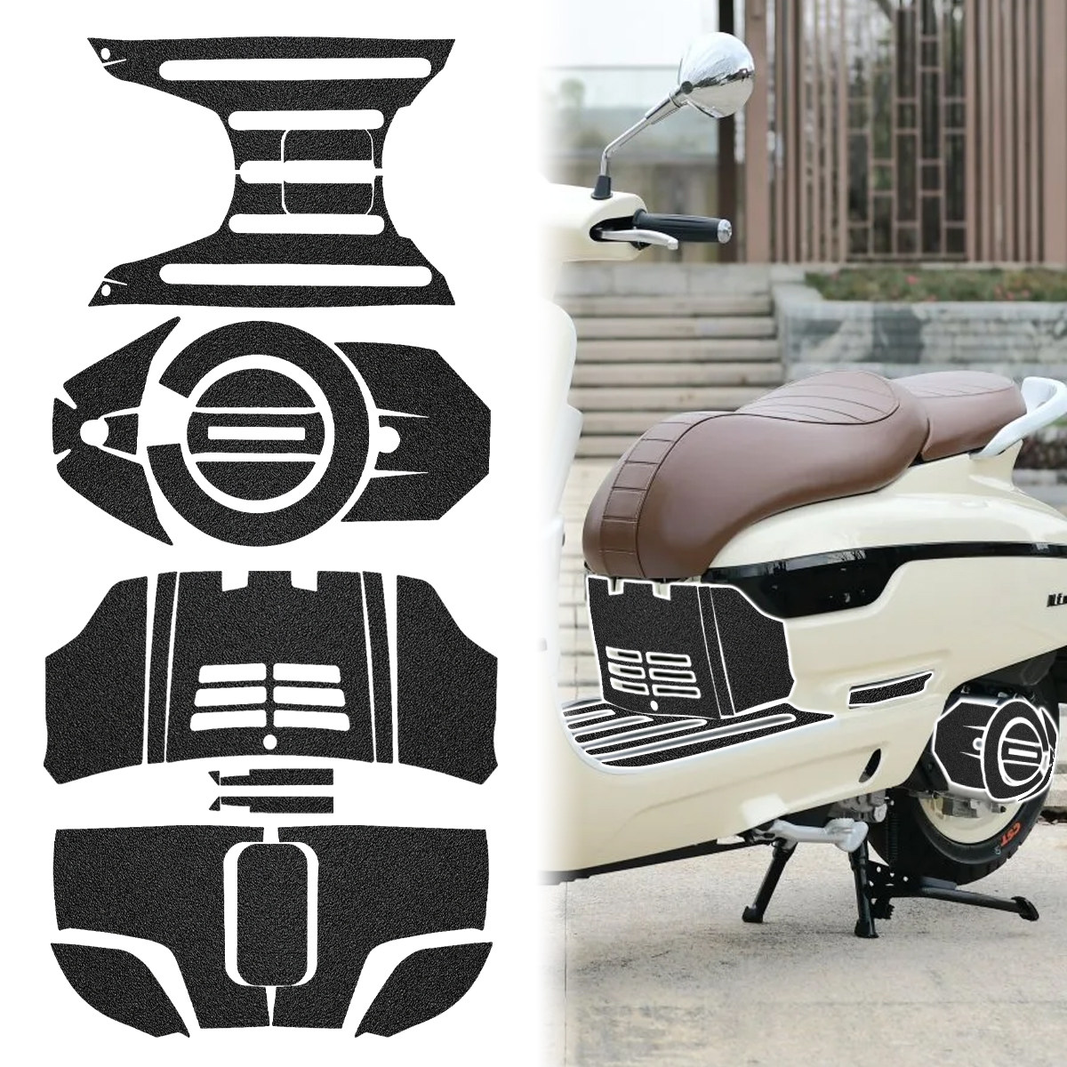 适用南方梦拉丽莎飞戈150/250改装件磨砂装甲贴纸车身贴复古装饰,摩托车/装备/配件,贴纸/贴膜,淘宝优惠券,粉丝福利购,淘宝优惠卷