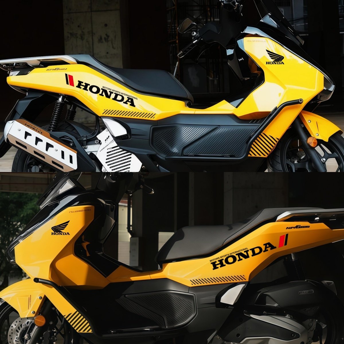 适用于本田nwg150车贴纸摩托车身logo拉花防水贴花版画反光改装饰