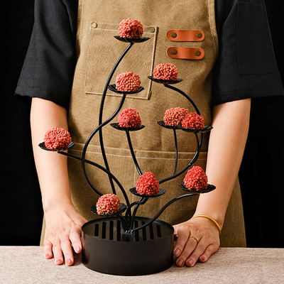 网红荔枝虾球餐具点心架子水果树