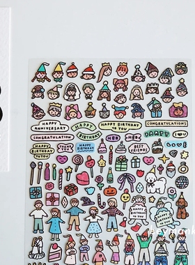 heymankids｜韩国zeroperzero手账日记贴纸美纹纸胶带插画手机贴