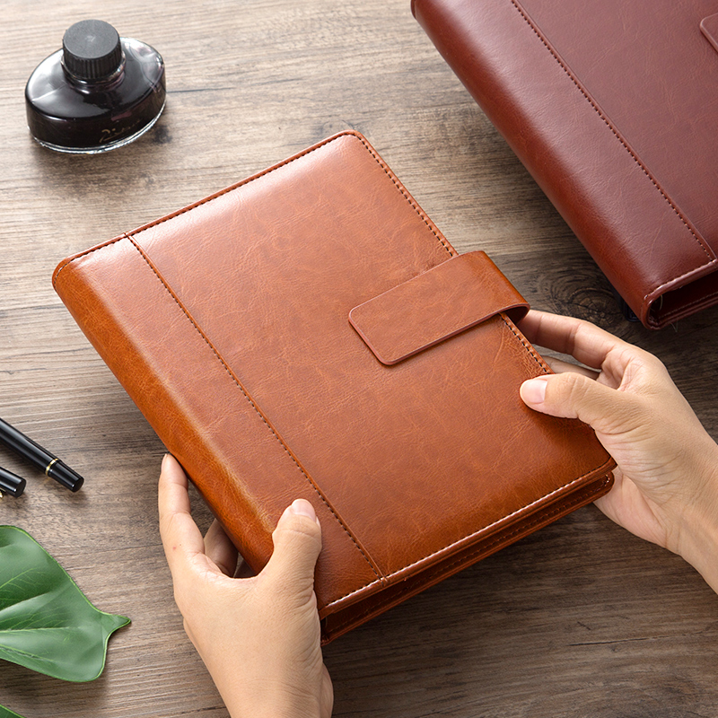 a5多卡位磁扣活页记事本定制刻字