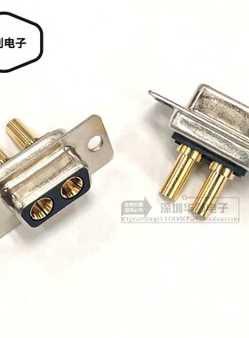 D-SUB连接器 2W2 混合大电流插头 2W2母头 焊线式 DB2型接插件