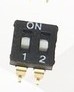 2.54mm 黑色直插贴片拨码开关 1/2P/3/4P/5P/6P/8P位 镀金脚 SMD