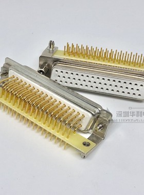 车针d-sub连接器 车频HDR50PIN VGA母座 dr3排50芯弯孔座插板