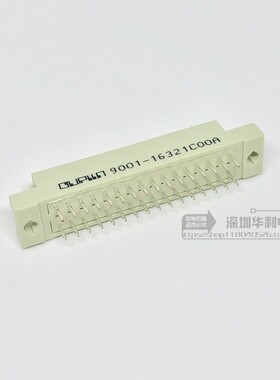 欧式插座DIN332中间空一排 2*16p 9001-16321COOA 母直 2.54间距