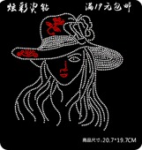 烫钻烫图案成品 饰贴钻烫钻图毛衣水钻烫钻烫图 新款 美女图衣服装