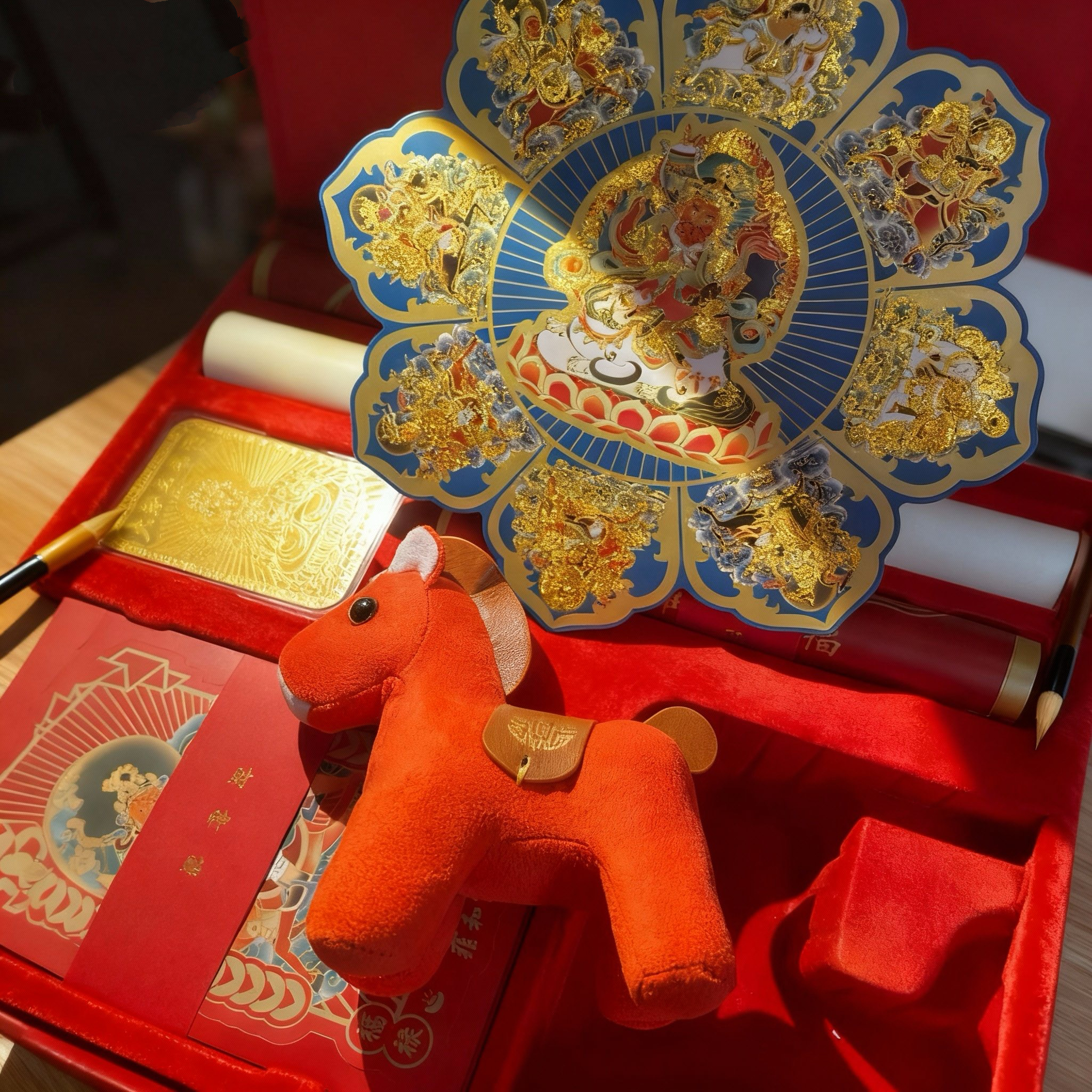 北京流通处2026小马礼盒文创马年春对联挂件福字年画冰箱贴